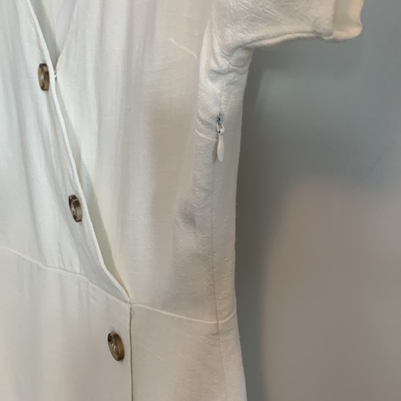 Princess Polly The Laze Mini Dress White Size 8 - Picture 7 of 14